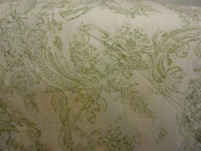 Couvre lit matelassé en coton imprimé, toile...