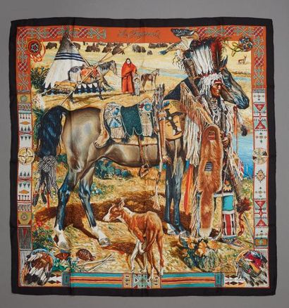 HERMES Paris 

Cheyennes

Carré en twill...