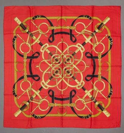 HERMES Paris 

Eperon d'or

Carré en twill...