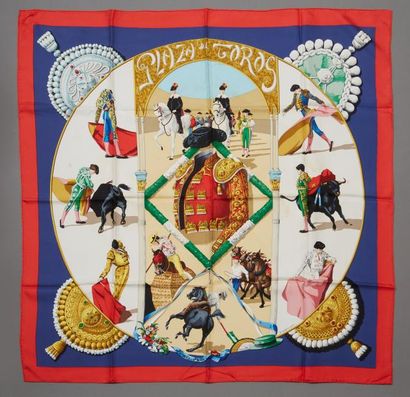 HERMES Paris 

Plaza de Toros

Carré en twill...