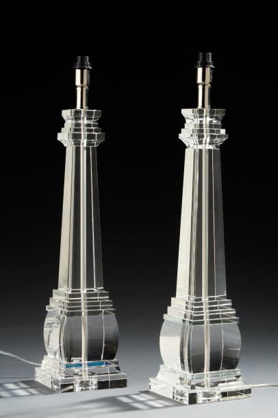 RV Astley lighting. Paire de lampes colonne...