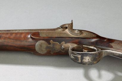 Fusil à percussion à deux coups signé «Chabry...