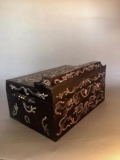 Écritoire rectangulaire en palissandre à...