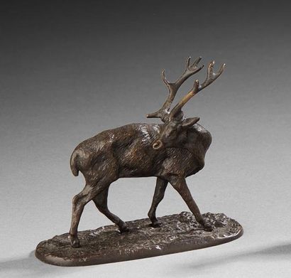 D'après Pierre Jules MENE (1810-1879)
Cerf...