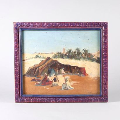 Renée TOURNIOL (1876-1953)
Campement près...