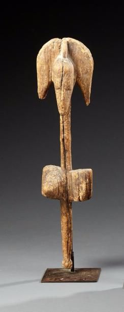 Sculpture africaine en bois sculpté à décor...
