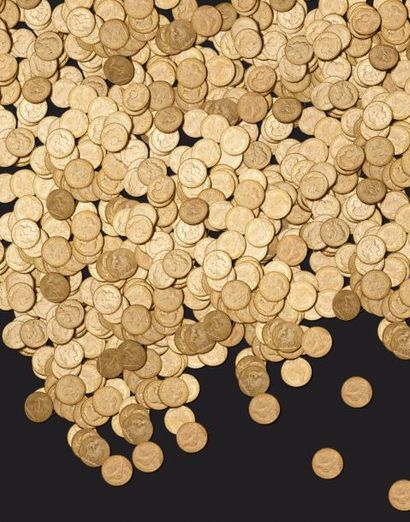 FRANCE
Deux pièces de 20 francs or (1867...