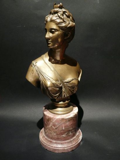 d'après HOUDON
Buste de Diane Statuette en...