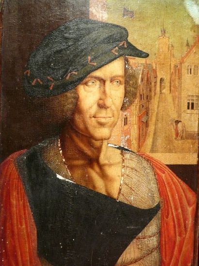 École du Nord, XIXe siècle
Portrait d'homme...