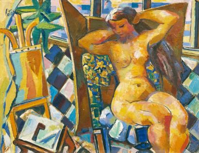 Louis LATAPIE (1891-1972)
Nu assis dans l'atelier...