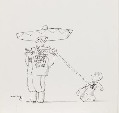Henri MOREZ (1922-2017)

Le général mexicain

Encre...