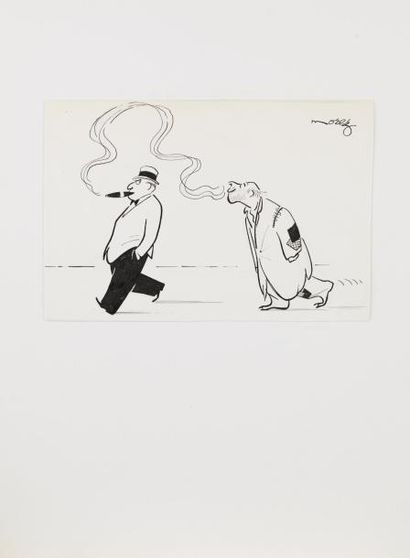 Henri MOREZ (1922-2017)

Le fumeur

Encre...