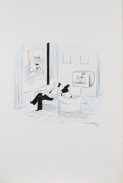 Henri MOREZ (1922-2017)

Le confident 

Encre...