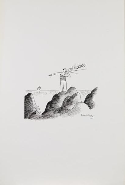 Henri MOREZ (1922-2017)

Au secours

Encre...