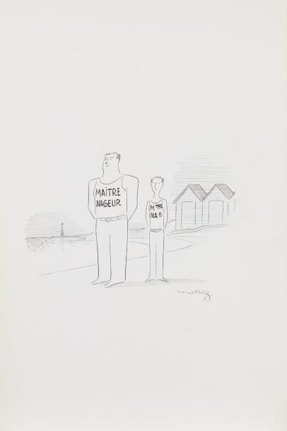 Henri MOREZ (1922-2017)

Maîtres nageurs

Encre...