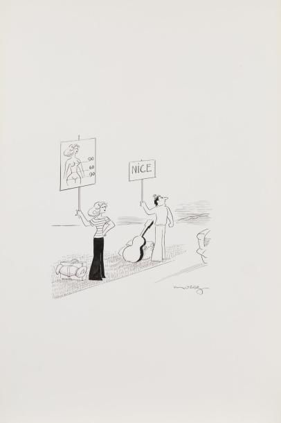 Henri MOREZ (1922-2017)

Nice

Encre noire,...