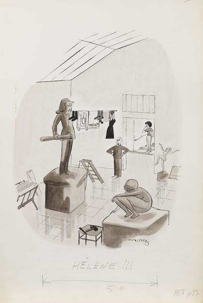 Henri MOREZ (1922-2017)

Hélène !!

Encre,...