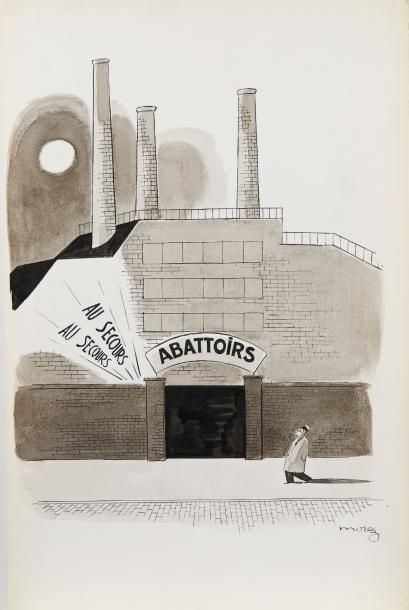 Henri MOREZ (1922-2017)

Abattoirs

Encre...