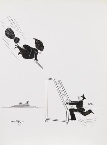 Henri MOREZ (1922-2017)

L'atterrissage 

Encre...