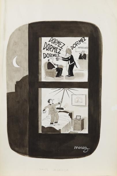 Henri MOREZ (1922-2017)

Sans légende (Dormez)

Encre...