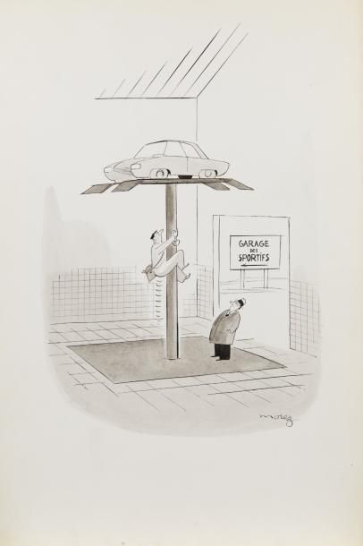 Henri MOREZ (1922-2017)

Garage des sportifs

Encre...