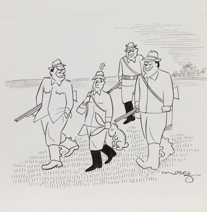 Henri MOREZ (1922-2017)

Les chasseurs

Encre...