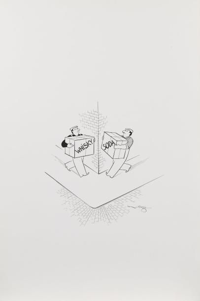 Henri MOREZ (1922-2017)

Whisky soda

Encre...