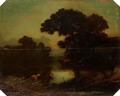 Ecole Hollandaise de la fin du XIXe siècle
Paysage...