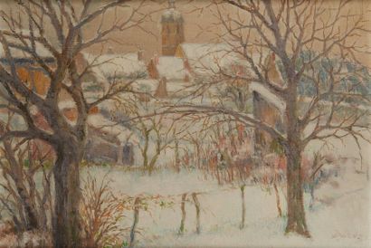 Fernand DUROZE (1876-1961)
Village sous la...