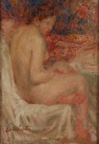 Joseph Louis LAMBERTON (1867-1943)
Nu assis...