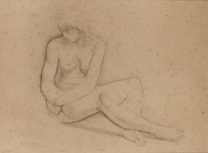 Moïse KISLING (1891-1953)
Nu assis, lithographie,...