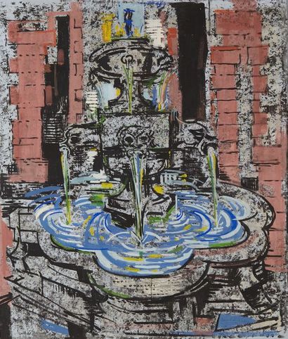 Ismaël de la SERNA (1898-1968)
La Fontaine
Huile...