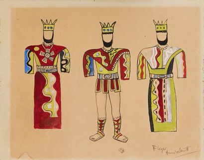 Fernand LÉGER (1881-1955)
Etude de costume...