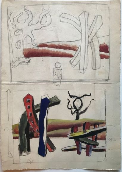 Fernand LÉGER (1881-1955)
Projet de décor...