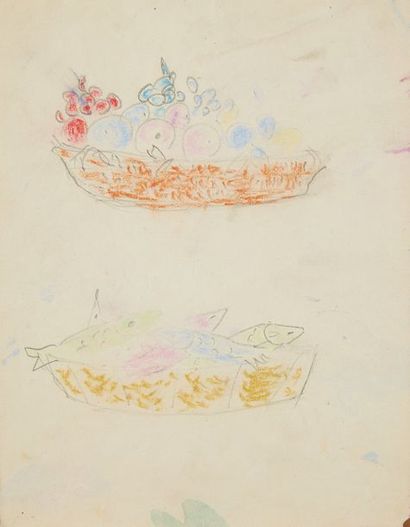 Marc CHAGALL (1887-1985)
Trois esquisses...