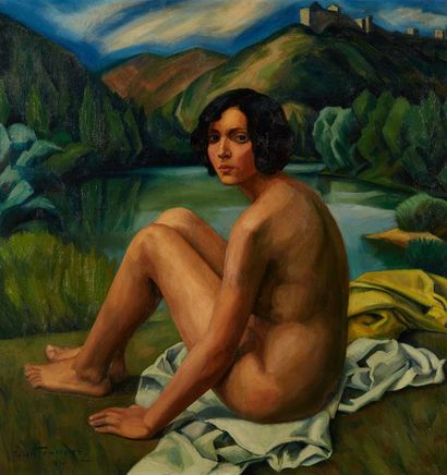 Robert LEMERCIER (XXe siècle)
Baigneuse
Huile...