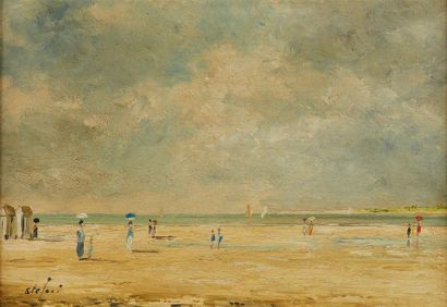 PIERRE STEFANI (1938)
Promenade sur la plage...