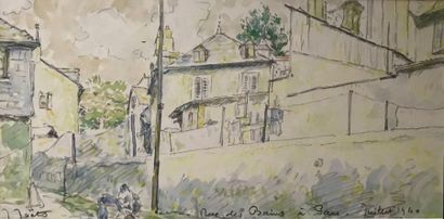 Jules JOETS (1884-1954)
Rue des Bains à Pau...