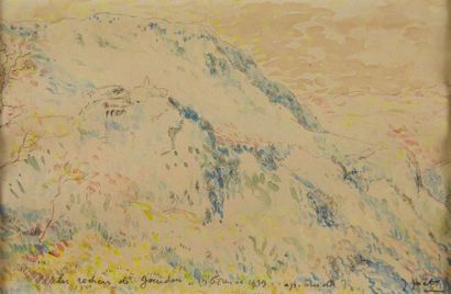 Jules JOETS (1884-1954)
Les Rochers de Gourdon...