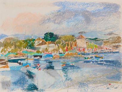 Monique JOURNOD (1935)
Paysage Pastel, signé...