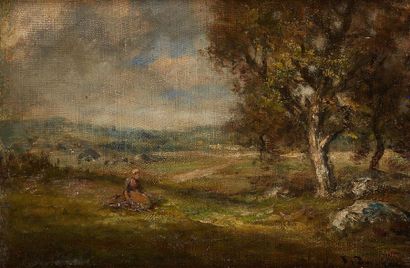 Émile JACQUE (1848-1912)
Paysanne dans la...