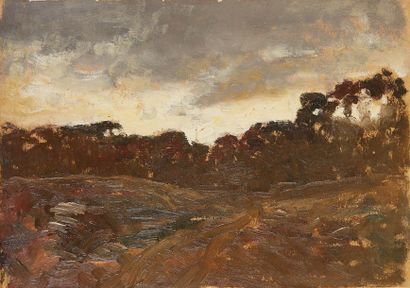 École Française du XIXe siècle
Etude de paysage
Huile...