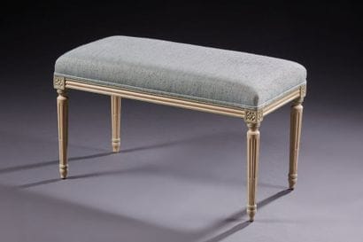 Banquette rectangulaire de style Louis XVI...