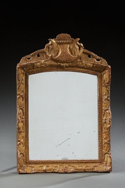 Miroir rectangulaire de style Régence en...