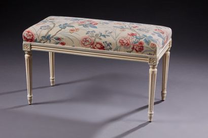 Banquette rectangulaire de style Louis XVI...