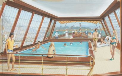 Ecole FRANCAISE vers 1960

Vue de la piscine...
