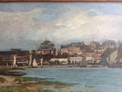 Ecole FRANCAISE du XIXe siècle

Vue de Honfleur

Huile...
