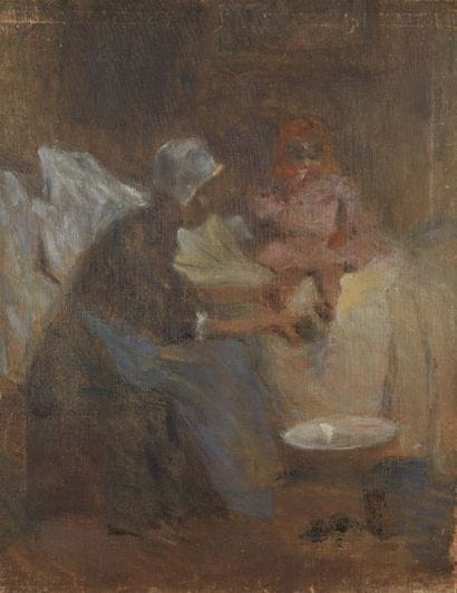 Ecole FRANCAISE vers 1900

La toilette

Huile...
