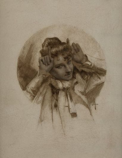René LELONG (1871-1933)

Femme aux cornes

Huile...