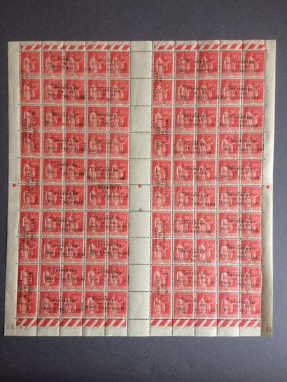FRANCE - Timbres de guerre. N° 3, paire 50c...